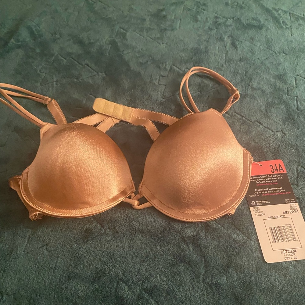smart & sexy Shimmery Champagne Push-Up Bra